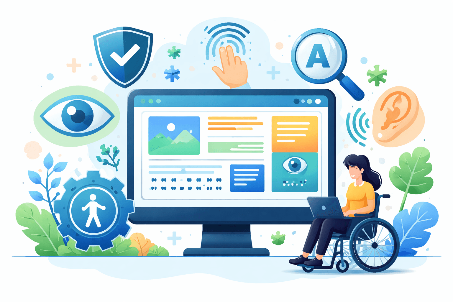 ADA compliant website design illustration for Jackson businesses